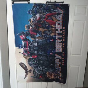 Transformers Rise of the Beast Birthday Banner